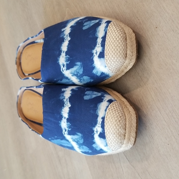 NWOT Crown Vintage - LONARI ESPADRILLE WEDGE MULE - Picture 4 of 11